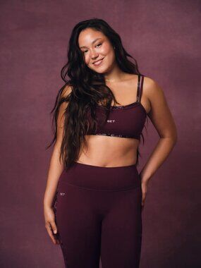 SET Active Sportbody Sporty Snake Strap Bra Viper Size L